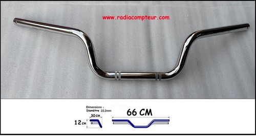 Guidon acier type origine - guidon, cbf